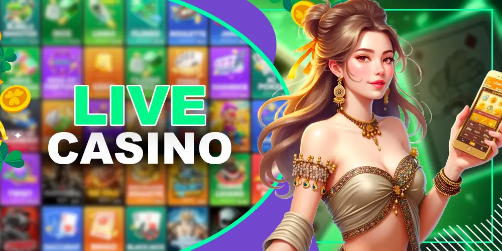 Live dealer studio: blackjack, roulette, baccarat, poker